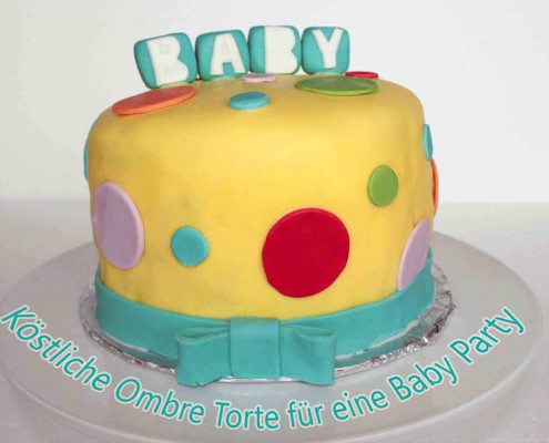 Ombre Torte für eine Baby Party