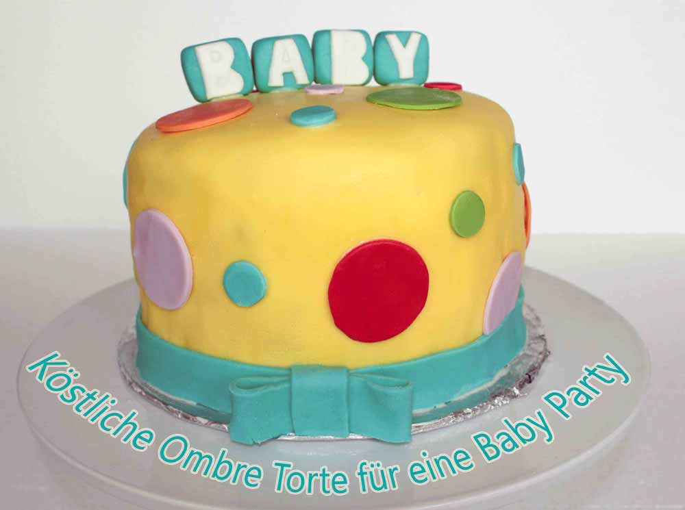Ombre Torte für eine Baby Party
